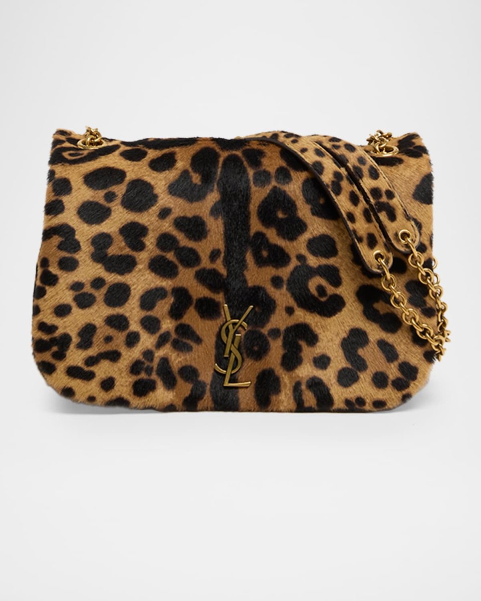 Jamie 4 YSL Shoulder Bag in Animal-Print Calf Hair